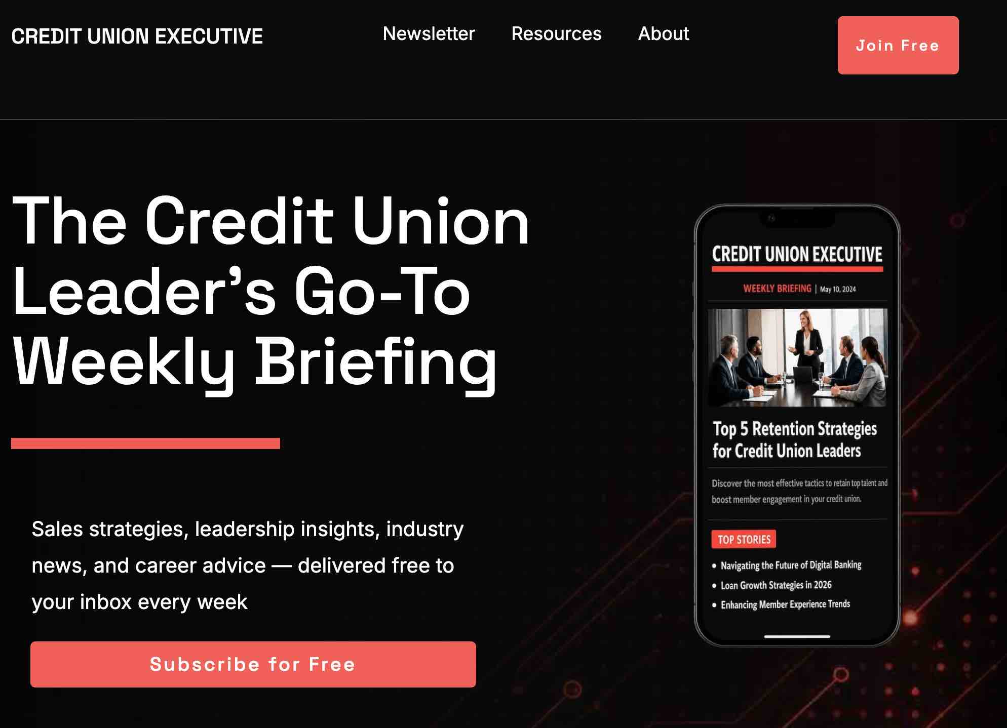 Credit Union Executive Pop Up 1 Credit Union Executive Pop Up 1